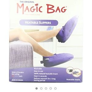 Magic bag heatable slippers